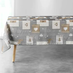Nappe De Table|DOUCEUR D'INTERIEUR Nappe rectangulaire (L240 cm) Augustin e Gris