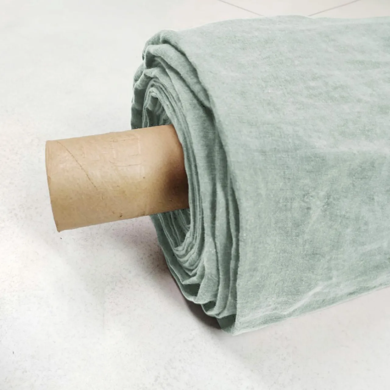 Nappe De Table|EMINZA Nappe rectangulaire lin lavé (170 x 250 cm) Louise Vert Eucalyptus