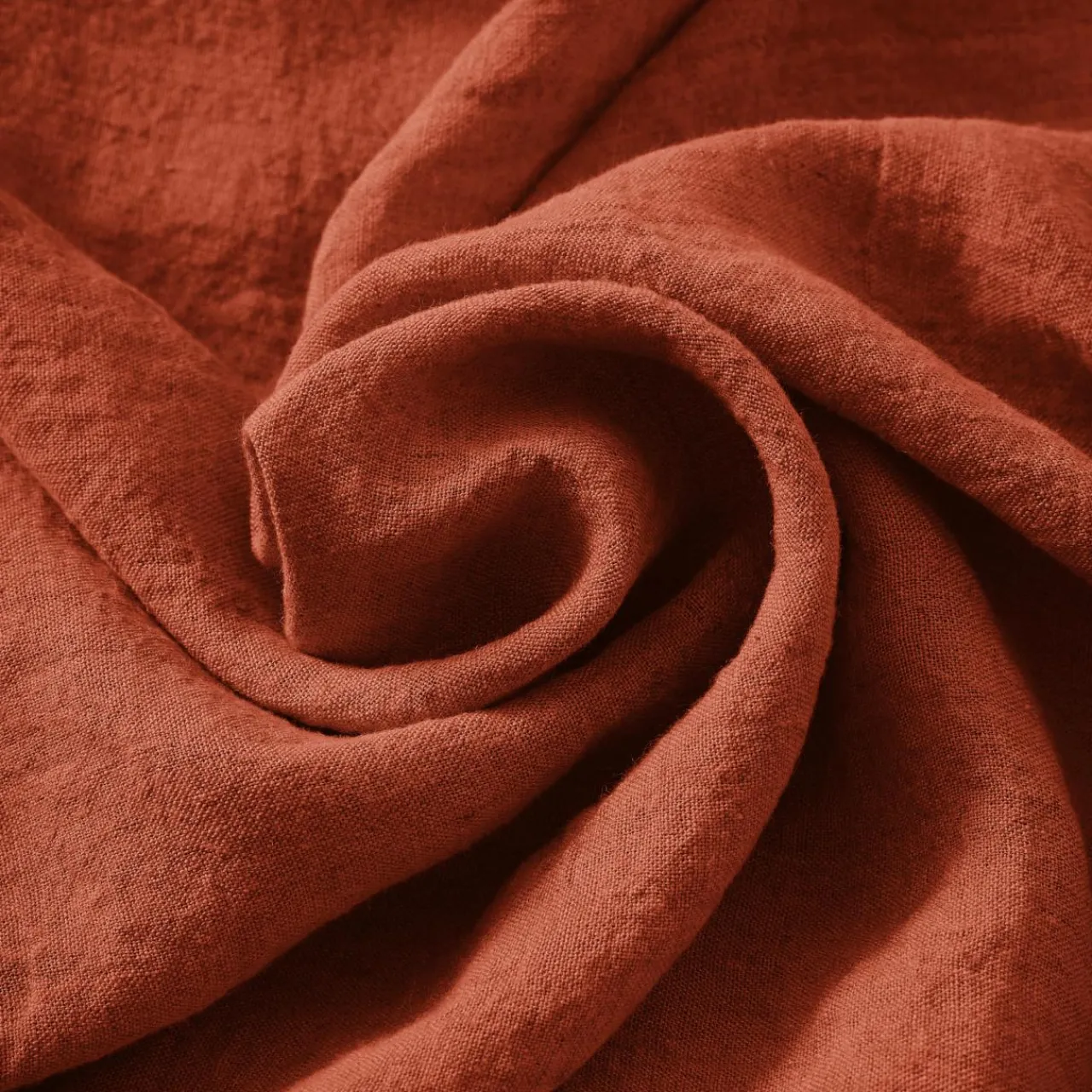 Nappe De Table|EMINZA Nappe rectangulaire lin lavé (170 x 350 cm) Louise Terracotta