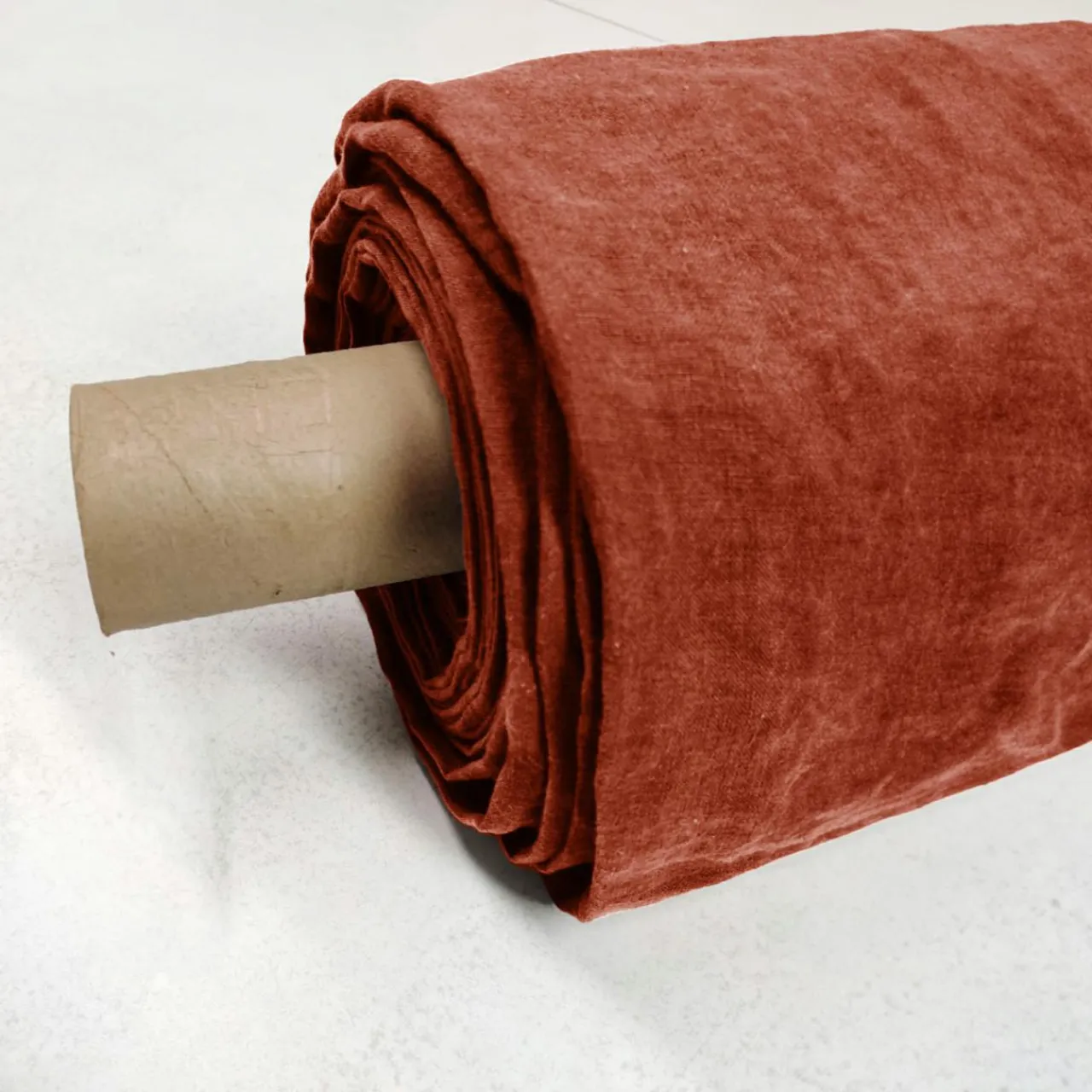 Nappe De Table|EMINZA Nappe rectangulaire lin lavé (170 x 350 cm) Louise Terracotta