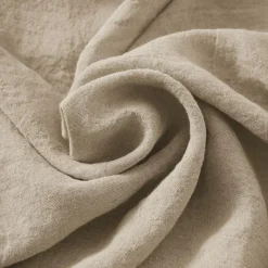 Nappe De Table|EMINZA Nappe rectangulaire lin lavé (170 x 350 cm) Louise Beige