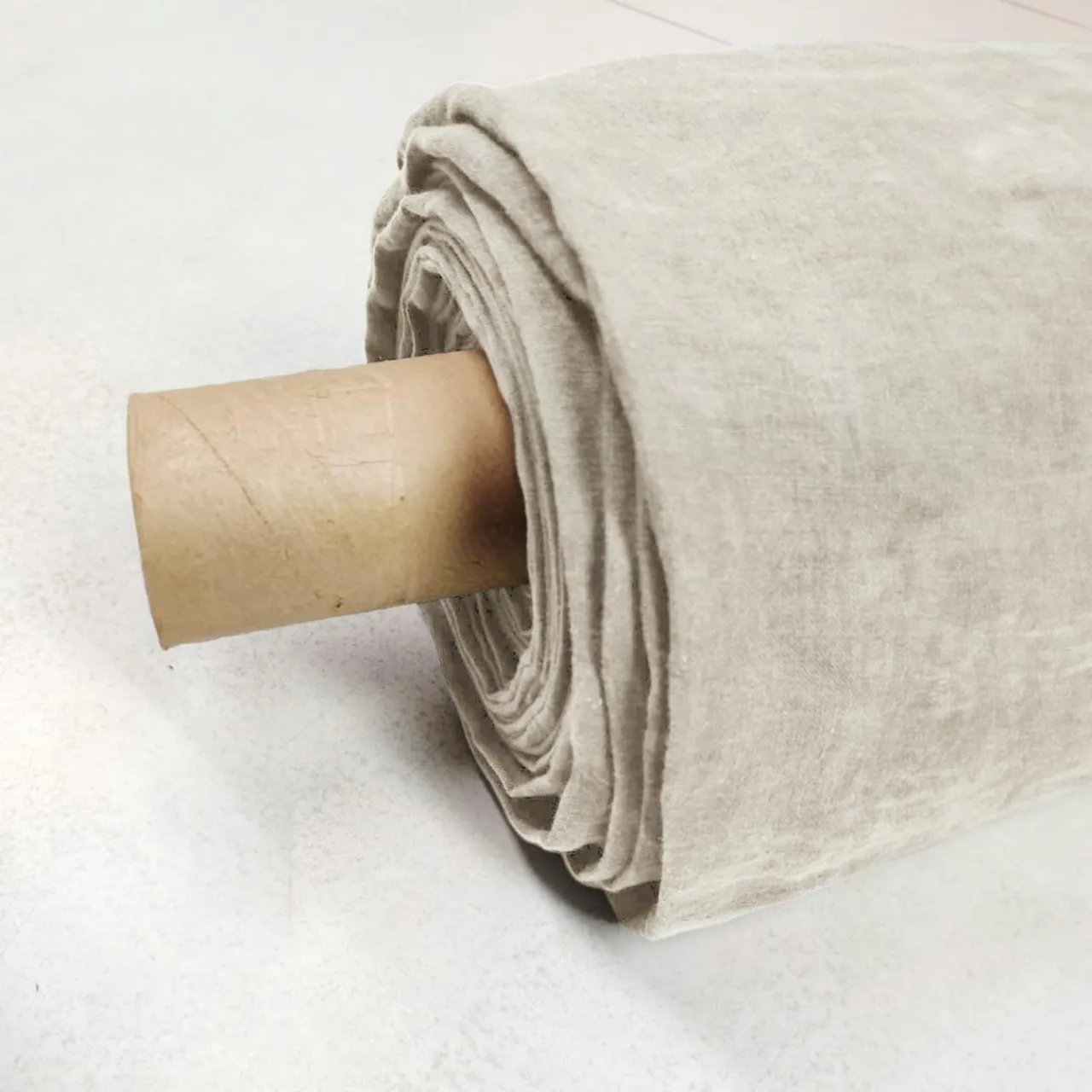 Nappe De Table|EMINZA Nappe rectangulaire lin lavé (170 x 350 cm) Louise Beige