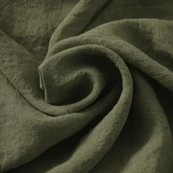 Nappe De Table|EMINZA Nappe rectangulaire lin lavé (170 x 250 cm) Louise Vert romarin