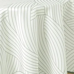 Nappe De Table|DOUCEUR D'INTERIEUR Nappe ronde anti tache (180 cm) Linea he Blanc