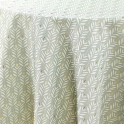 Nappe De Table|douceur d'intu017drieur Nappe ronde anti tache (180 cm) Piana Vert sauge