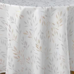 Nappe De Table|DOUCEUR D'INTERIEUR Nappe ronde anti tache (180 cm) Lonigold he Blanc