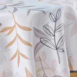 Nappe De Table|DOUCEUR D'INTERIEUR Nappe ronde anti-taches (D180 cm) Miraline e Gris