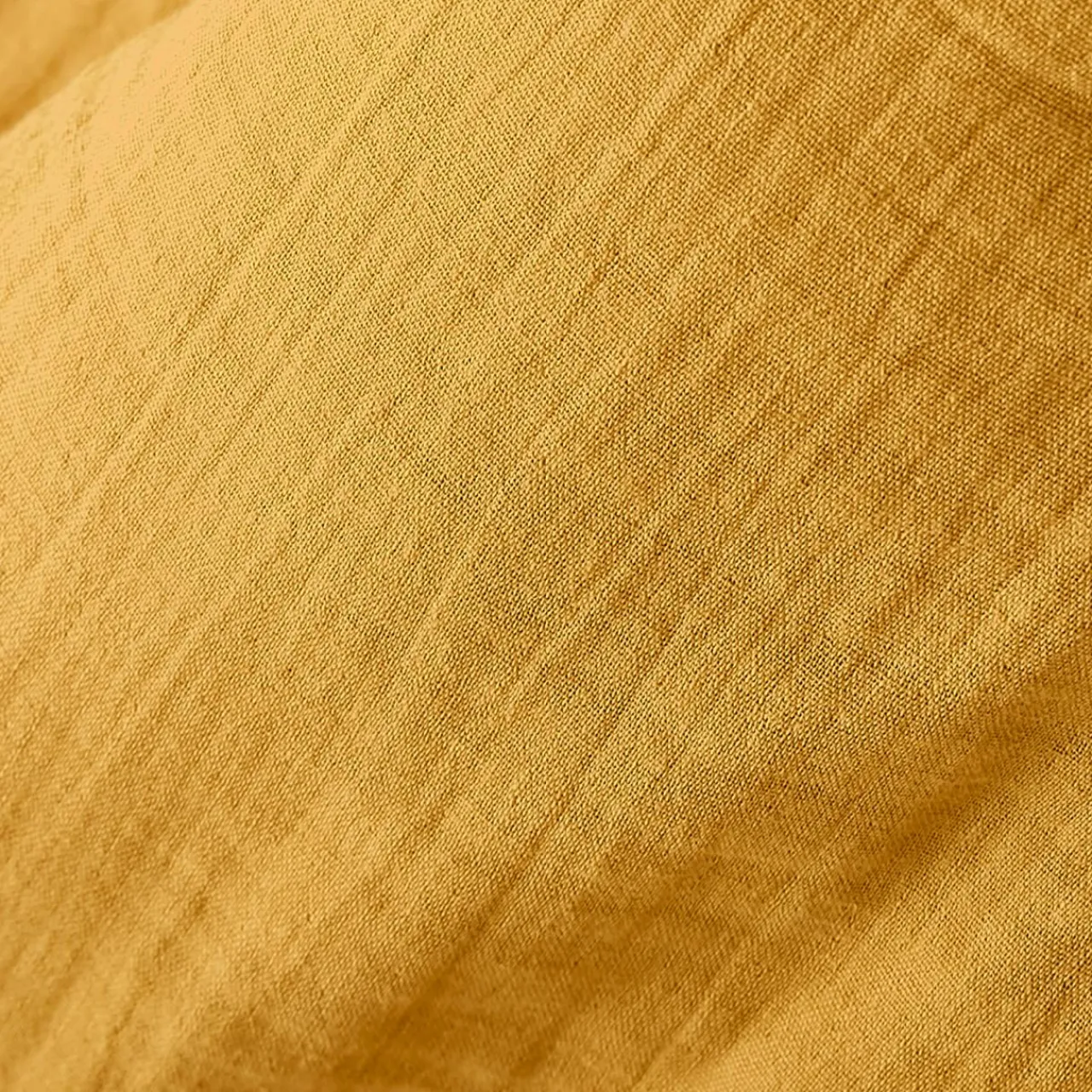 Nappe De Table|EMINZA Nappe ronde gaze de coton (180 cm) Gaïa Jaune safran