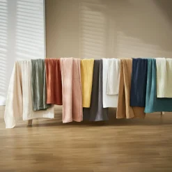 Nappe De Table|EMINZA Nappe ronde gaze de coton (180 cm) Gaïa Camel