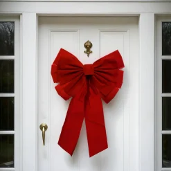 Personnage, Objet Grand Format|Déco Et Objet De Noël|Feeric Lights & Christmas Noeud Géant (H60 cm) Rouge