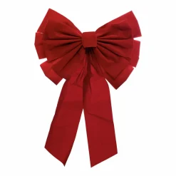 Personnage, Objet Grand Format|Déco Et Objet De Noël|Feeric Lights & Christmas Noeud Géant (H60 cm) Rouge