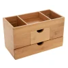 Panier Et Organisateur|Accessoire Salle De Bain|ATMOSPHERA Organisateur de maquillage Natureo Bambou