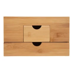 Panier Et Organisateur|Accessoire Salle De Bain|ATMOSPHERA Organisateur de maquillage Natureo Bambou