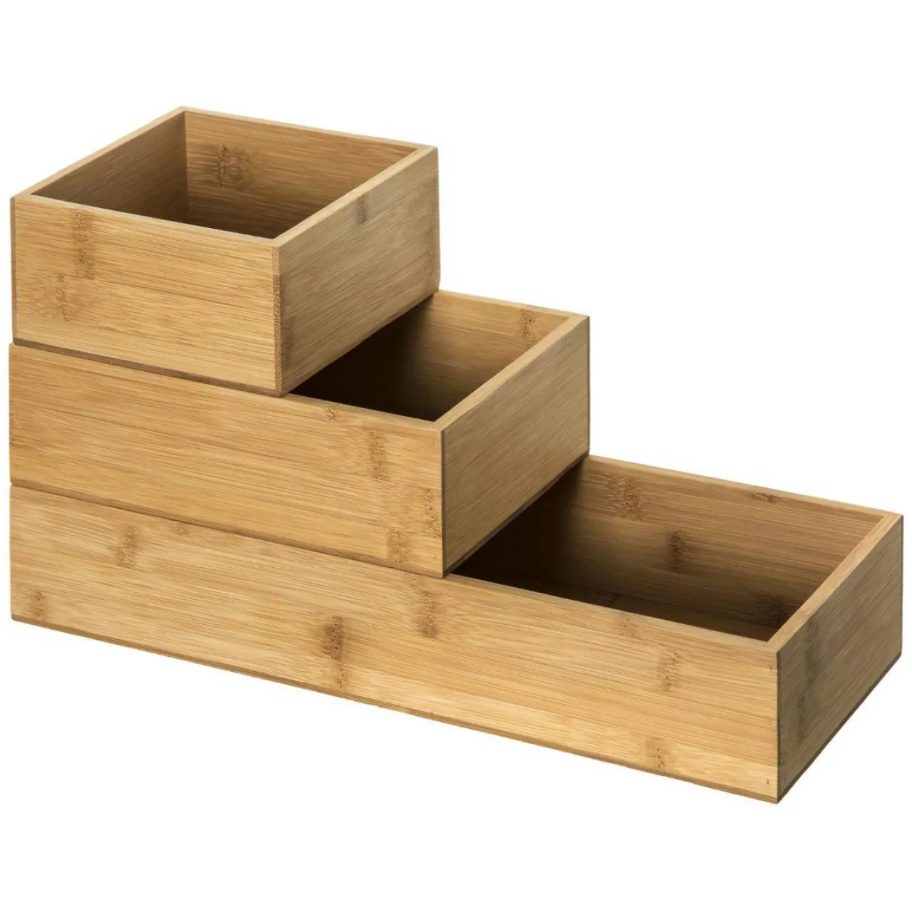 Panier Et Organisateur|Accessoire Salle De Bain|ATMOSPHERA Organisateur de maquillage Tidysmart Bambou