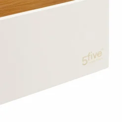 Panier Et Organisateur|Accessoire Salle De Bain|5 Five Simply Smart Organisateur de maquillage 5 compartiments Natureo Blanc