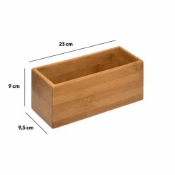 Panier Et Organisateur|Accessoire Salle De Bain|INSTANT D'O Organiseur en bambou (23 x 9 cm) Grand modèle Instant Naturel