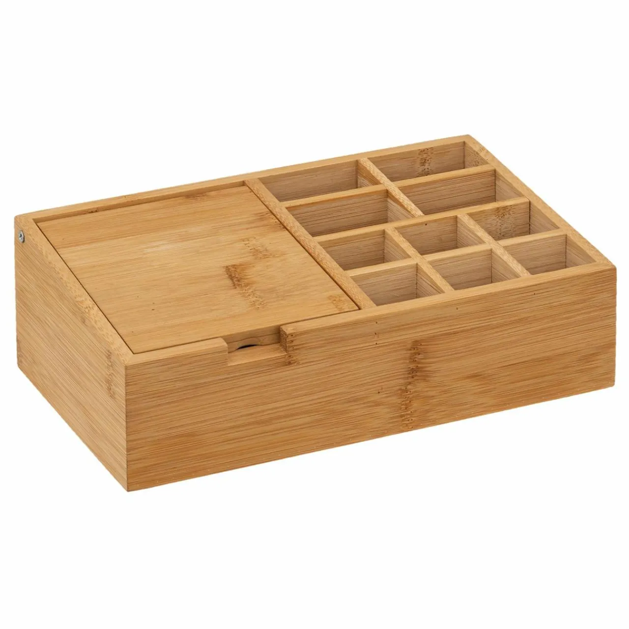 Panier Et Organisateur|Accessoire Salle De Bain|5 Five Simply Smart Organiseur Miroir 10 compartiments Bambou Naturel