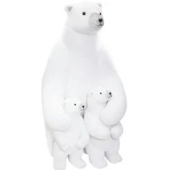 Personnage, Objet Grand Format|Père Noël, Animaux Et Personnage|Feeric Lights & Christmas Ours polaire en famille (H95 cm) Blanc