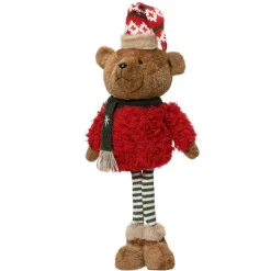 Père Noël, Animaux Et Personnage|KAEMINGK Ourson de Noël déco (H54 cm) Pippin à la montagne Rouge