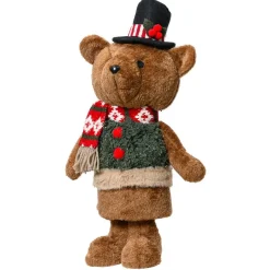 Père Noël, Animaux Et Personnage|KAEMINGK Ourson de Noël déco (H46 cm) Teddy en beau costume Marron