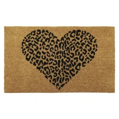 Paillasson|LUANCE Paillasson Coco (45 x 75 cm) Leopard Noir