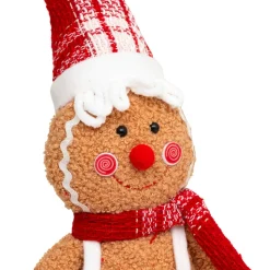 Père Noël, Animaux Et Personnage|JJA Pain d'épices assis (H43 cm) Miss Noël Marron clair