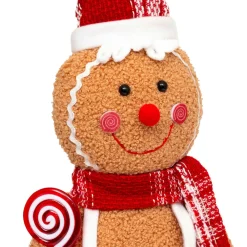 Père Noël, Animaux Et Personnage|JJA Pain d'épices debout (H49 cm) Miss Noël Marron clair