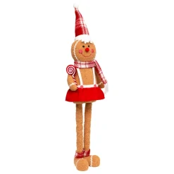 Père Noël, Animaux Et Personnage| Pain d'épices jambes téléscopiques (H89 cm) Miss Noël Marron clair