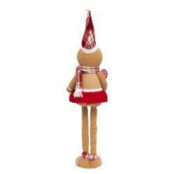 Père Noël, Animaux Et Personnage| Pain d'épices jambes téléscopiques (H89 cm) Miss Noël Marron clair