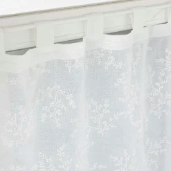 Voilage|DOUCEUR D'INTERIEUR Paire de voilages à passants (60 x 160 cm) Karla Blanc