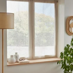 Voilage|EMINZA Paire de voilages passe-tringle (60 x 90 cm) Arthur Beige