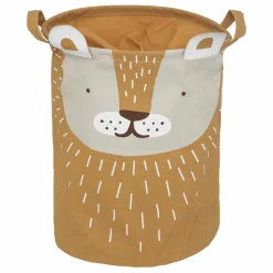 Rangement Enfant|Atmosphera createur d'interieur for kids Panier à jouets enfant (32 x 40 cm) Lion Jaune