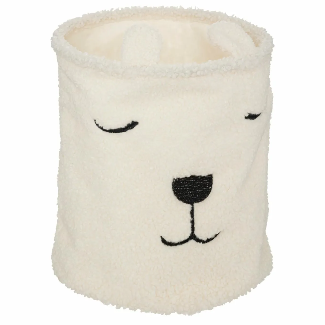 Rangement Enfant|Atmosphera createur d'interieur for kids Panier à jouets (H40 cm) Bouclette Blanc