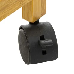 Panier Et Organisateur|Accessoire Salle De Bain|ATMOSPHERA Panier à linge à roulettes (55 x 28 x 80 cm) Livo Beige