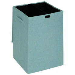Panier Et Organisateur|Accessoire Salle De Bain|5 Five Simply Smart Panier à linge avec séparateur (H60 cm) Colors Bleu arctique