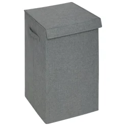 Panier Et Organisateur|Accessoire Salle De Bain|5 Five Simply Smart Panier à linge avec séparateur (H60 cm) Colors béton Gris