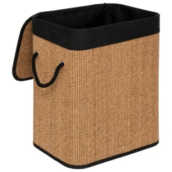 Panier Et Organisateur|Accessoire Salle De Bain|5 Five Simply Smart Panier à linge bambou 60 L (H50 cm) Stremy Beige