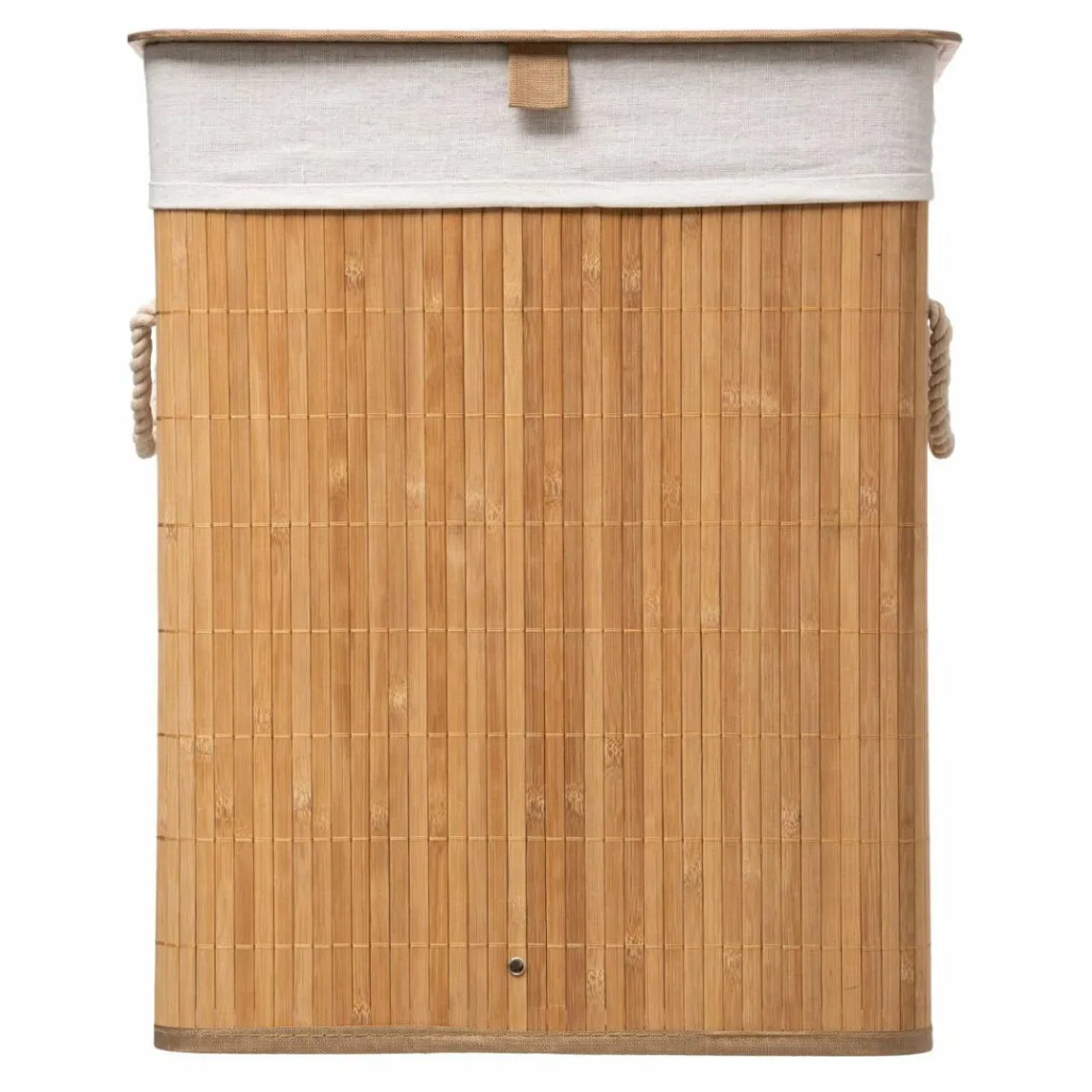 Panier Et Organisateur|Accessoire Salle De Bain|ATMOSPHERA Panier à linge en bambou (H50 cm) Nuevo Naturel