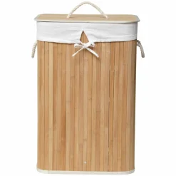 Panier Et Organisateur|Accessoire Salle De Bain|TENDANCE Panier à linge en bambou (H60 cm) Anako Naturel