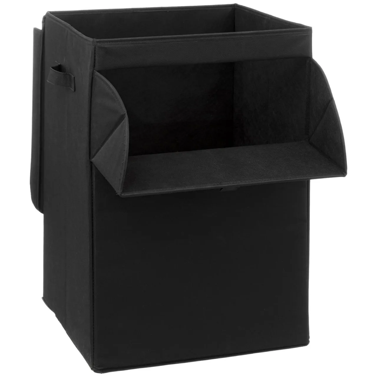 Panier Et Organisateur|Accessoire Salle De Bain|ATMOSPHERA Panier à linge pliable (36 x 36 x 55 cm) Colorama Noir