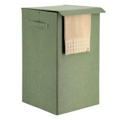 Panier Et Organisateur|Accessoire Salle De Bain|TENDANCE Panier à linge pliable (H60 cm) TissuFlex Vert