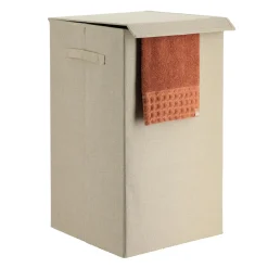 Panier Et Organisateur|Accessoire Salle De Bain|TENDANCE Panier à linge pliable (H60 cm) TissuFlex Beige