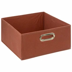 Panier Et Organisateur|5 Five Simply Smart Panier de rangement ( 31 x 15 cm) Helena Terre de Sienne Rouge brun