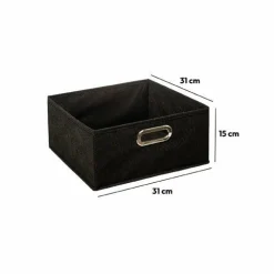 Panier Et Organisateur|5 Five Simply Smart Panier de rangement (31 x 15 cm) Helena Noir