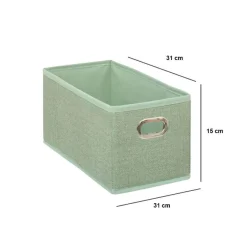 Panier Et Organisateur|5 Five Simply Smart Panier de rangement (15 x 31 cm) Helena Vert sauge