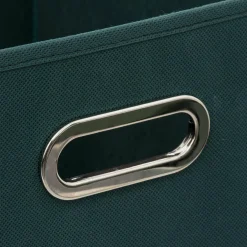 Panier Et Organisateur|5 Five Simply Smart Panier de rangement (31 x 31 cm) Helena Bleu pétrole