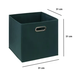 Panier Et Organisateur|5 Five Simply Smart Panier de rangement (31 x 31 cm) Helena Bleu pétrole