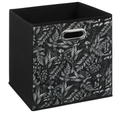 Panier Et Organisateur|ATMOSPHERA Panier de rangement (31 x 31 x 31 cm) Botanical Noir