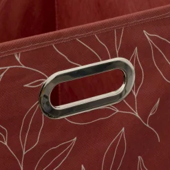 Panier Et Organisateur|ATMOSPHERA Panier de rangement (31 x 31 x 31 cm) Minimalist Rouge