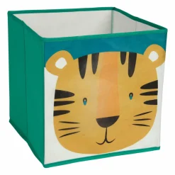 Rangement Enfant|OSTARIA Panier de rangement enfant (29 x 29 cm) Tigre Vert